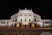 Travel photography:Vienna´s Burgtheater by night, Austria