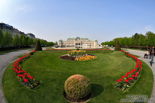 Belvedere palace with gardens