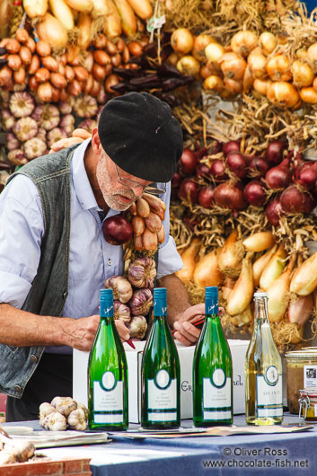 Vendor at the Kuider food market in Ghent