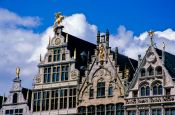 Travel photography:Traditional houses in Antwerp, Belgium