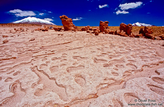 Rock formations on the altiplano, south-western Bolivia