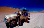 Travel photography:Tourists with 4WD, Bolivia