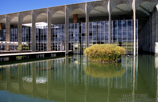 The Itamarati palace (Ministry of Foreign Affairs building) in Brasilia, by architect Oscar Niemeyer