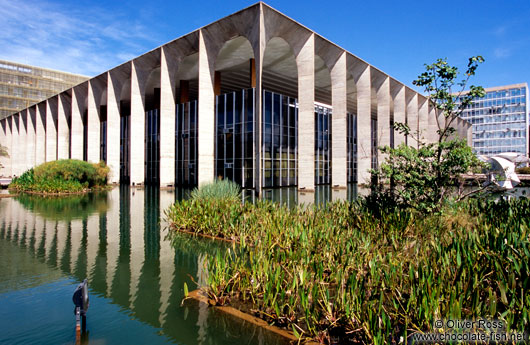 The Itamarati palace (Ministry of Foreign Affairs building) in Brasilia, by architect Oscar Niemeyer