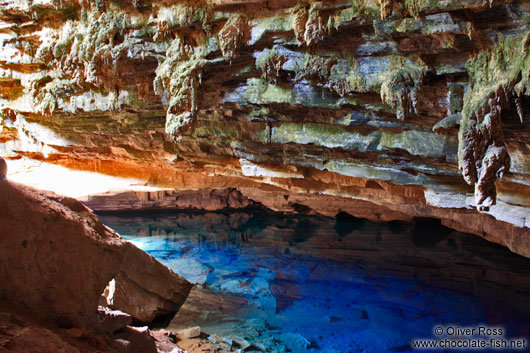 The blue grotto (Gruta Azul) near Lençóis