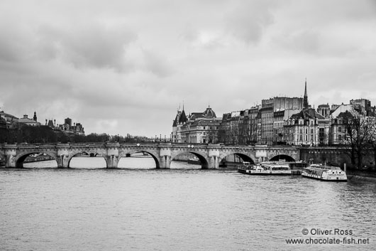 The river Seine with the Pont Neuf in Paris