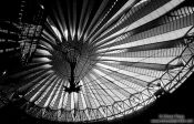 Travel photography:Roof structure at the Berlin Sony Centre on Potsdamer Platz, Germany