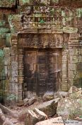 Travel photography:Stone door at Ta Prom , Cambodia