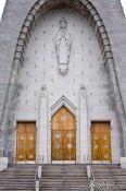 Travel photography:Entrance portal of the Notre Dame du Cap pilgrimage church, Canada