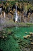 Travel photography:Small lakes with waterfall in Plitvice National Park, Croatia