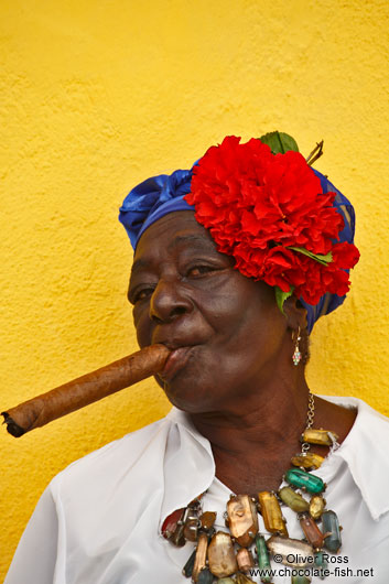 Havana woman with cigar
