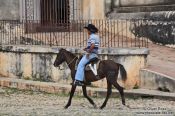 Travel photography:Trinidad cowboy, Cuba