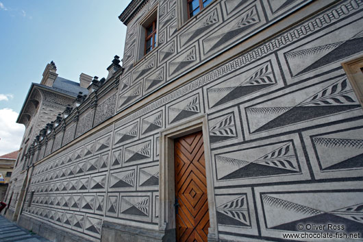 Facade of the Schwarzenberg palace in Prague Castle