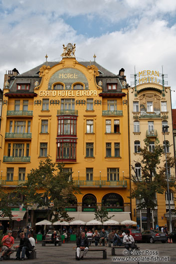 The Grand Hotel Europa at the Wenceslas Square (Václavské náměsti)