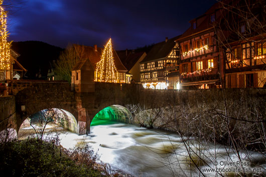 Kaysersberg village by night