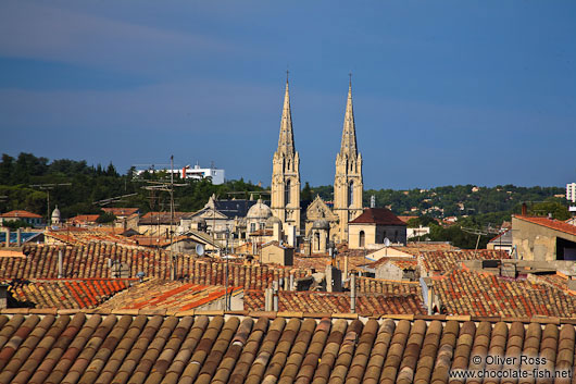 View of the roofs of Nimes  