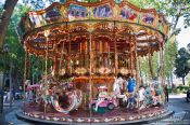 Travel photography:Carousel in Nimes  , France