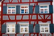 Travel photography:Half-timbered facade in Wangen, Germany
