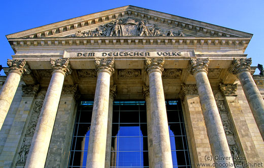 The Reichstag facade