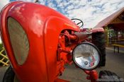 Travel photography:Old Porsche tractor at a fun fair near the Lustgarten, Germany