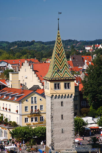 View of Mangen tower in Lindau