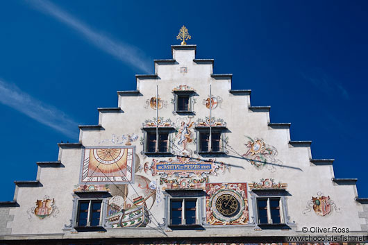 Facade detail of the Lindau town hall