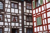 Travel photography:Half-timbered facades in Meersburg , Germany