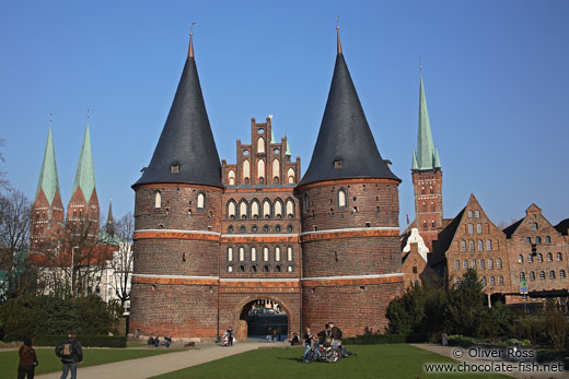 The famous Holstentor (city gate) in Lübeck