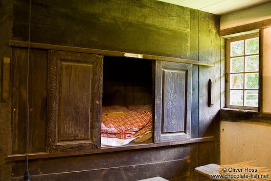Bed chamber inside an typical 18th century Frisian house