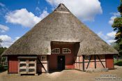 Travel photography:Typical 18th century Frisian half-timbered farm house, Germany