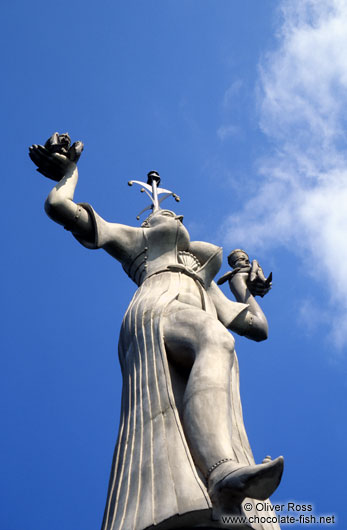 Imperia statue at the harbour in Constance (Konstanz)