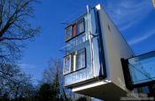 Travel photography:Modern house at the lakeside in Constance (Konstanz), Germany