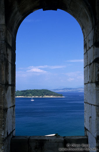 View from the New Venetian Fortress in Corfu