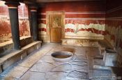 Travel photography:The Throne Room in Knossos, Grece