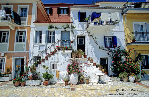 Traditional houses in Parga