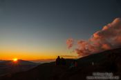 Travel photography:Sunset viewed from Mauna Kea on Hawaii, USA