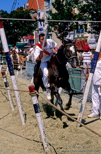 Riding competition at a festival in Vlissingen