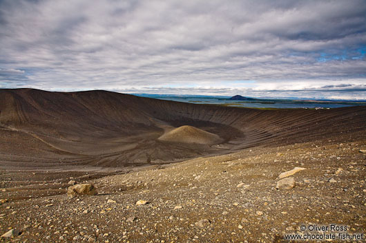 The crater of Hverfjall volcano