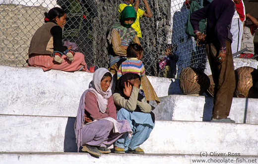 Spectators at a Polo match in Leh