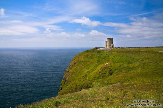 O'Brien's Tower stands high on the Clare Cliffs of Moher 
