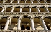 Travel photography:Facade detail of the Duomo in Pisa (Cathedral), Italy