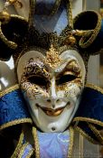 Travel photography:Venice carnival mask, Italy