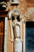 Travel photography:Statue near the piazza dei mori, Italy