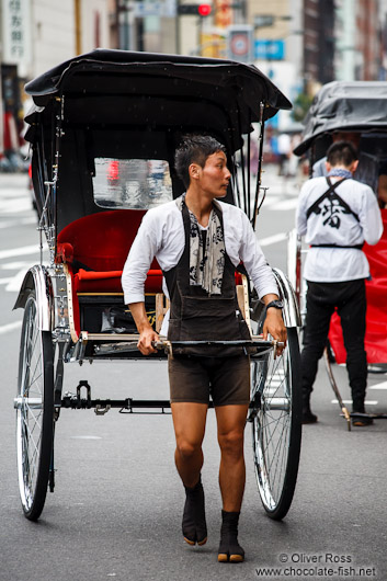 Rickshaw puller in Tokyo Asakusa