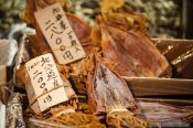 Travel photography:Dried squid for sale the Tokyo Tsukiji fish market, Japan
