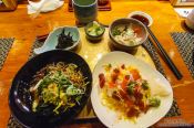 Travel photography:Food in a Tokyo sushi restaurant, Japan
