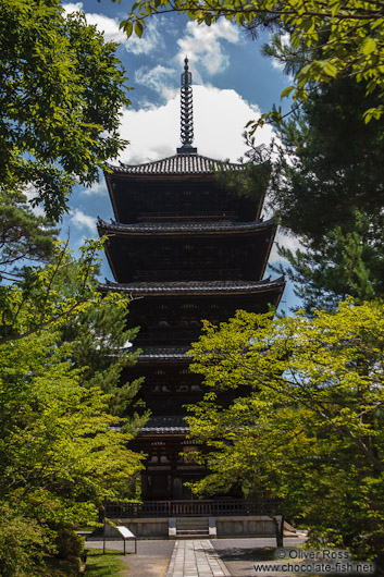 The five-storied pagoda at Kyoto´s Ninnaji temple