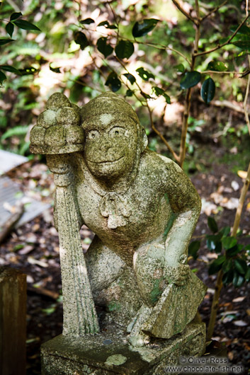 Monkey sculpture at Kyoto´s Otoyo shrine