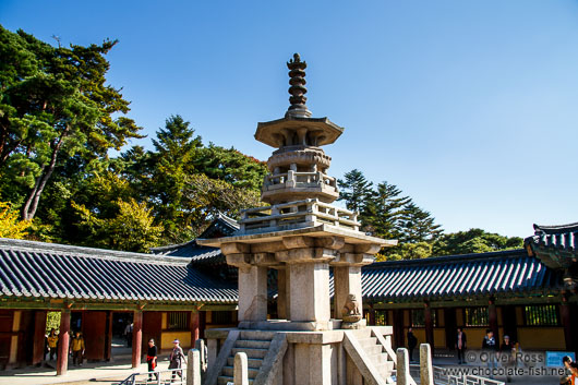 Central stone pagoda at Bulguksa Temple