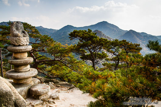 Seated stone Buddha at Yongjangsa